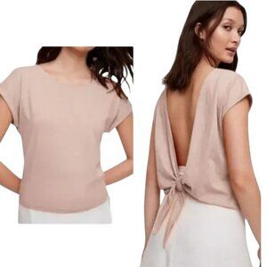 Aritzia Wilfred Adela T-Shirt Size Small Camille Pink